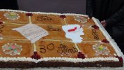 le gâteau d'anniversaire réalisé par Danièle